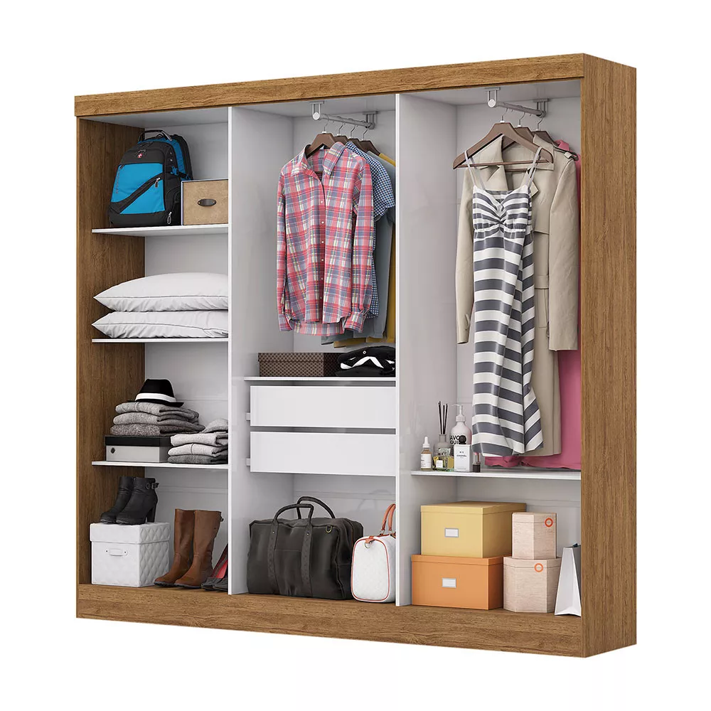 Image 3 of 8 of Guarda Roupa Casal 6 Portas 2 Gavetas Reis