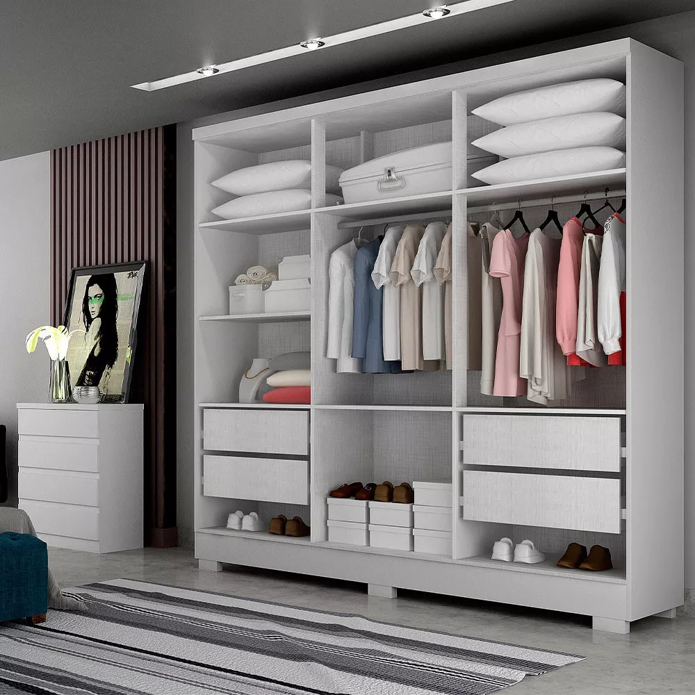 Image 0 of 4 of Closet Diamante em MDP 4 Gavetas e 7 Prateleiras Clic Móveis