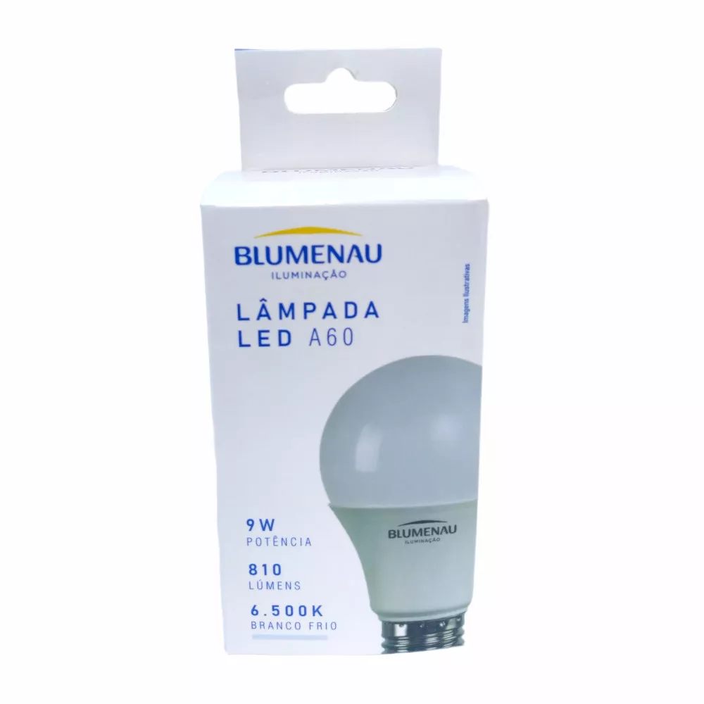 Image 1 of 3 of Lâmpada LED Bulbo 9W Bivolt 810 Lumens 6500K Blumenau