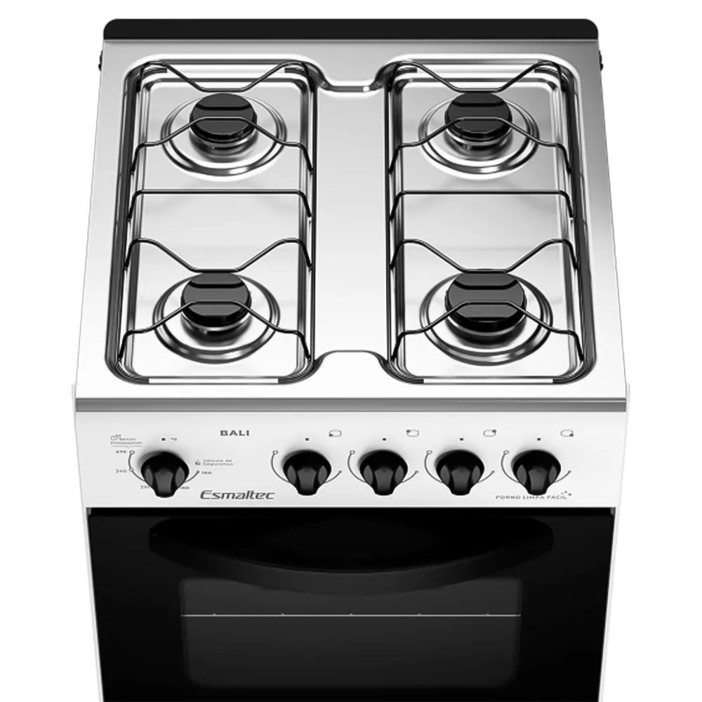 Image 2 of 6 of Fogão Esmaltec 4 Bocas Bali 4111 com Mesa de Inox e Acendimento Manual