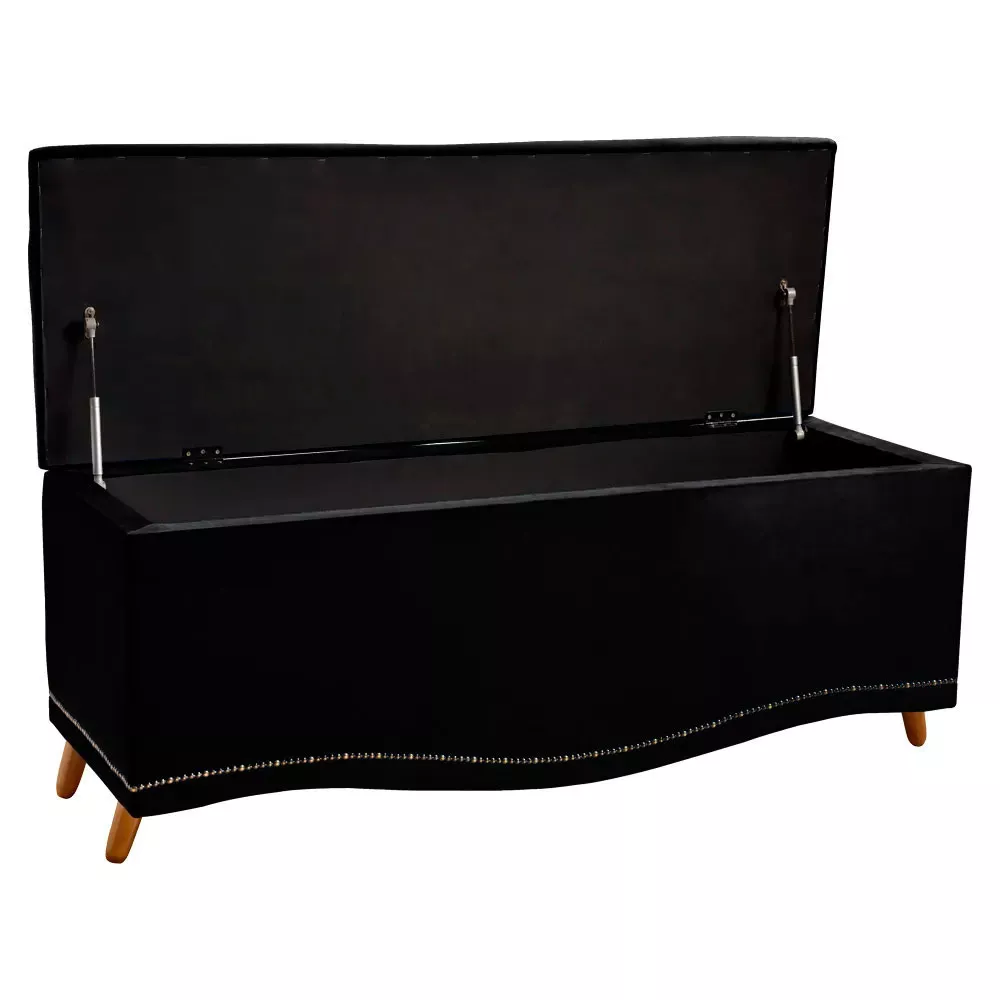 Image 9 of 12 of Conjunto Cabeceira New York + Calçadeira Holanda 195cm Material Sintético Star Confort