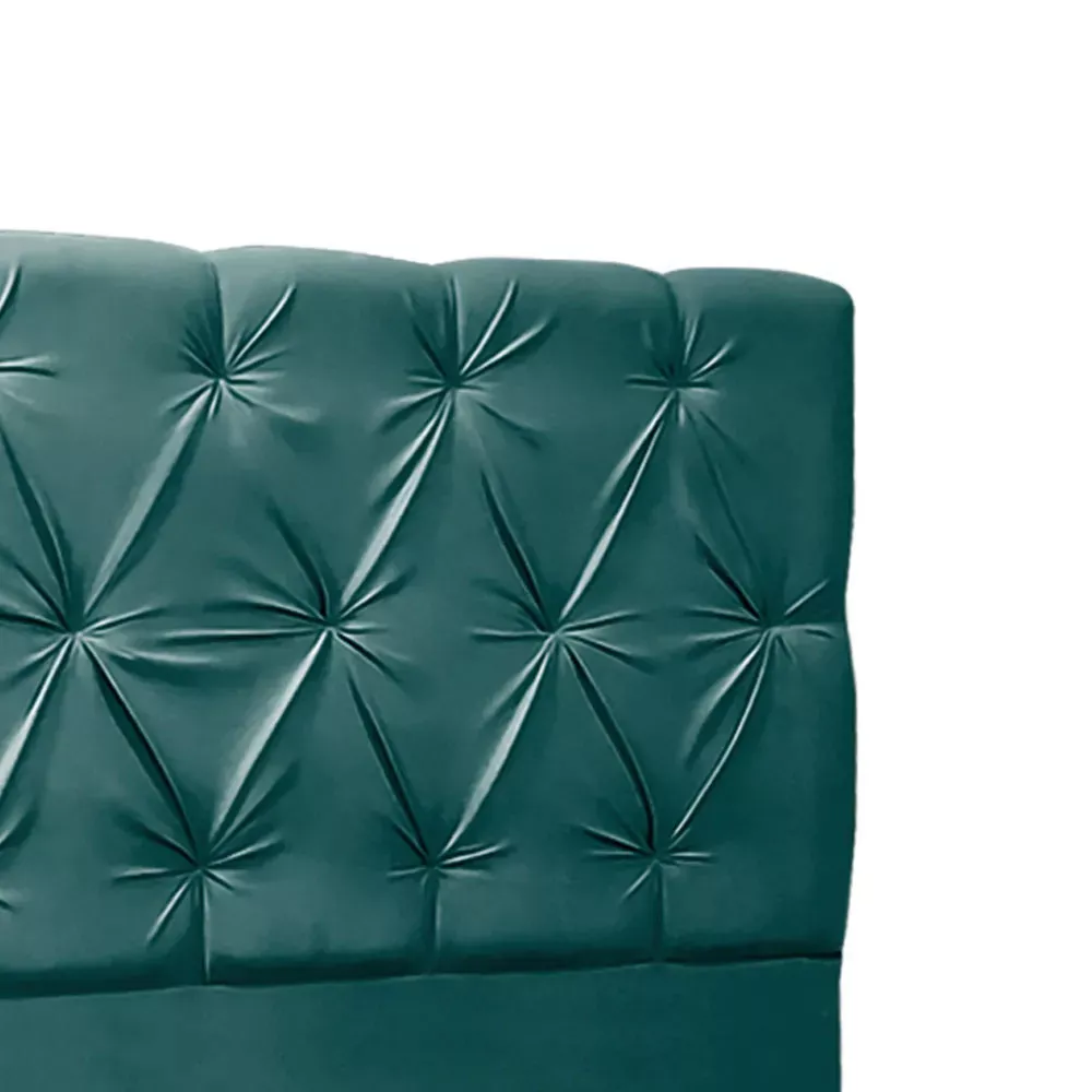 Image 3 of 6 of Cabeceira Estofada Star em Madeira de Eucalipto Veludo 90cm Speciale Home