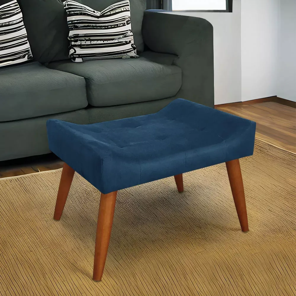 Image 1 of 6 of Puff Decorativo Roma Veludo Speciale Home