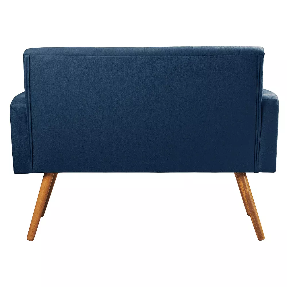 Image 4 of 5 of Sofá Namoradeira 2 Lugares Sabrina Veludo Azul Speciale Home