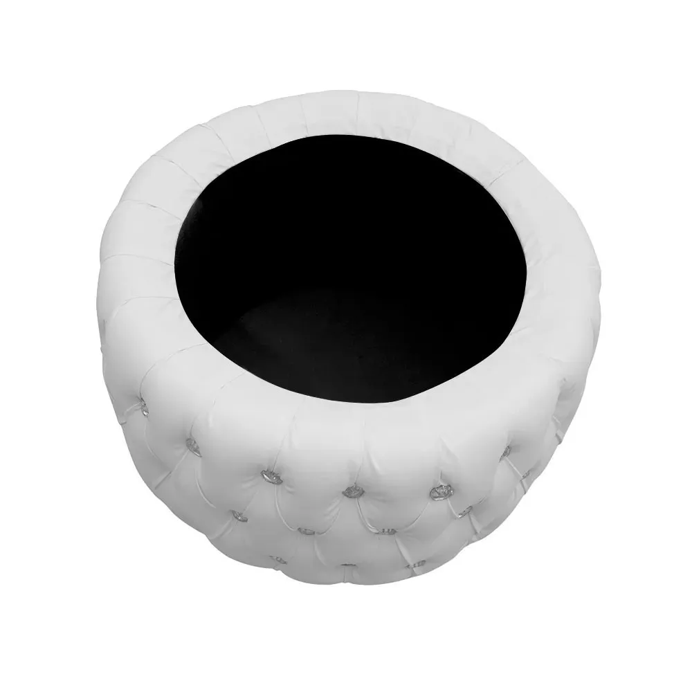 Image 3 of 5 of Puff Quartzo com Baú Capitonê Strass Material Sintético Speciale Home