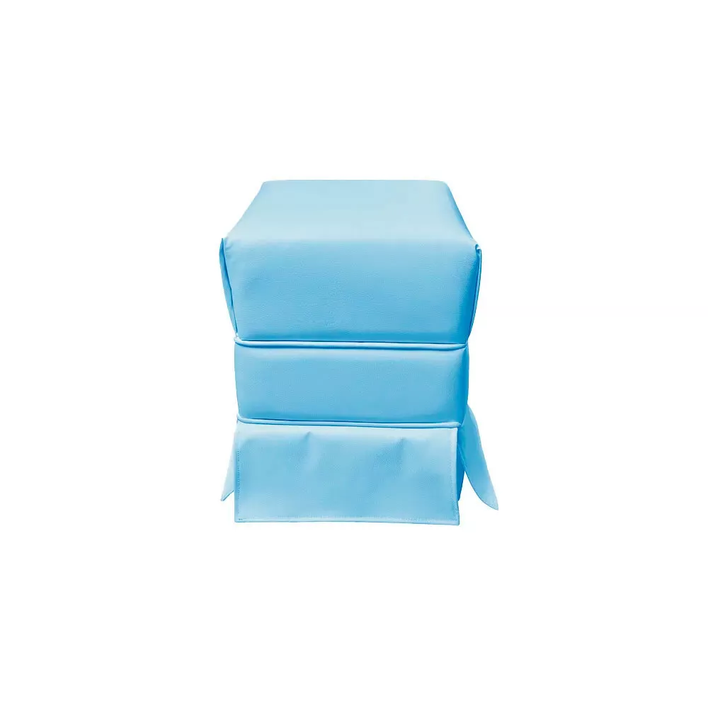 Image 1 of 5 of Puff Decorativo Eliza Corano Azul Speciale Home