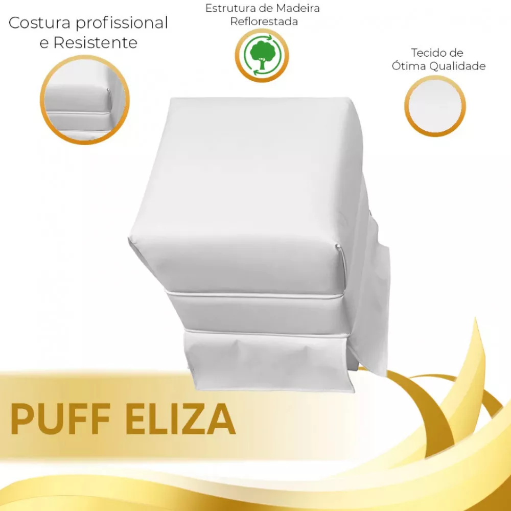 Image 4 of 5 of Puff Decorativo Eliza Corano Speciale Home