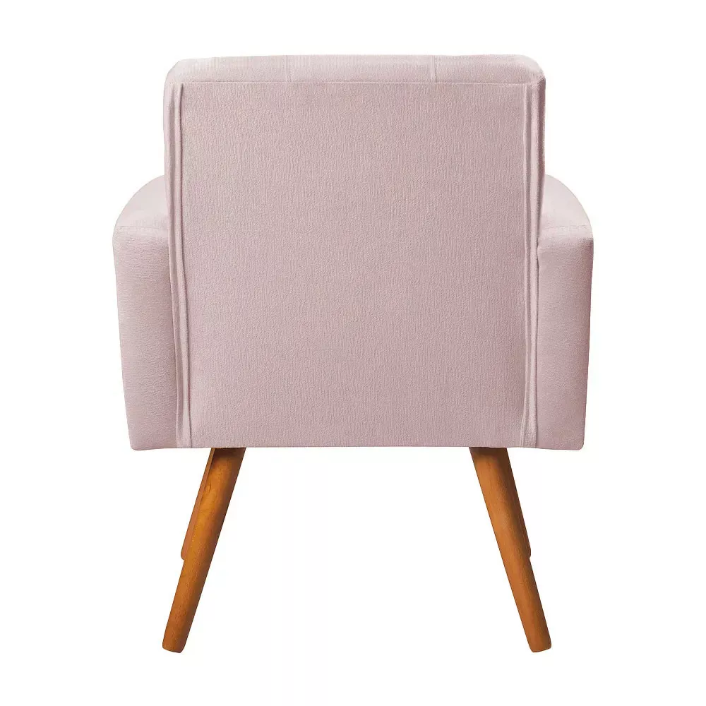 Image 3 of 6 of Poltrona Decorativa Sabrina Veludo Rose Speciale Home