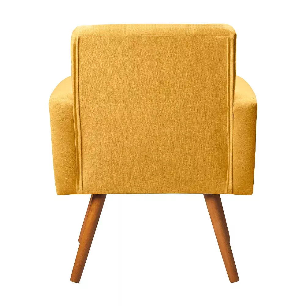 Image 3 of 7 of Poltrona Decorativa Sabrina Veludo Amarelo Speciale Home