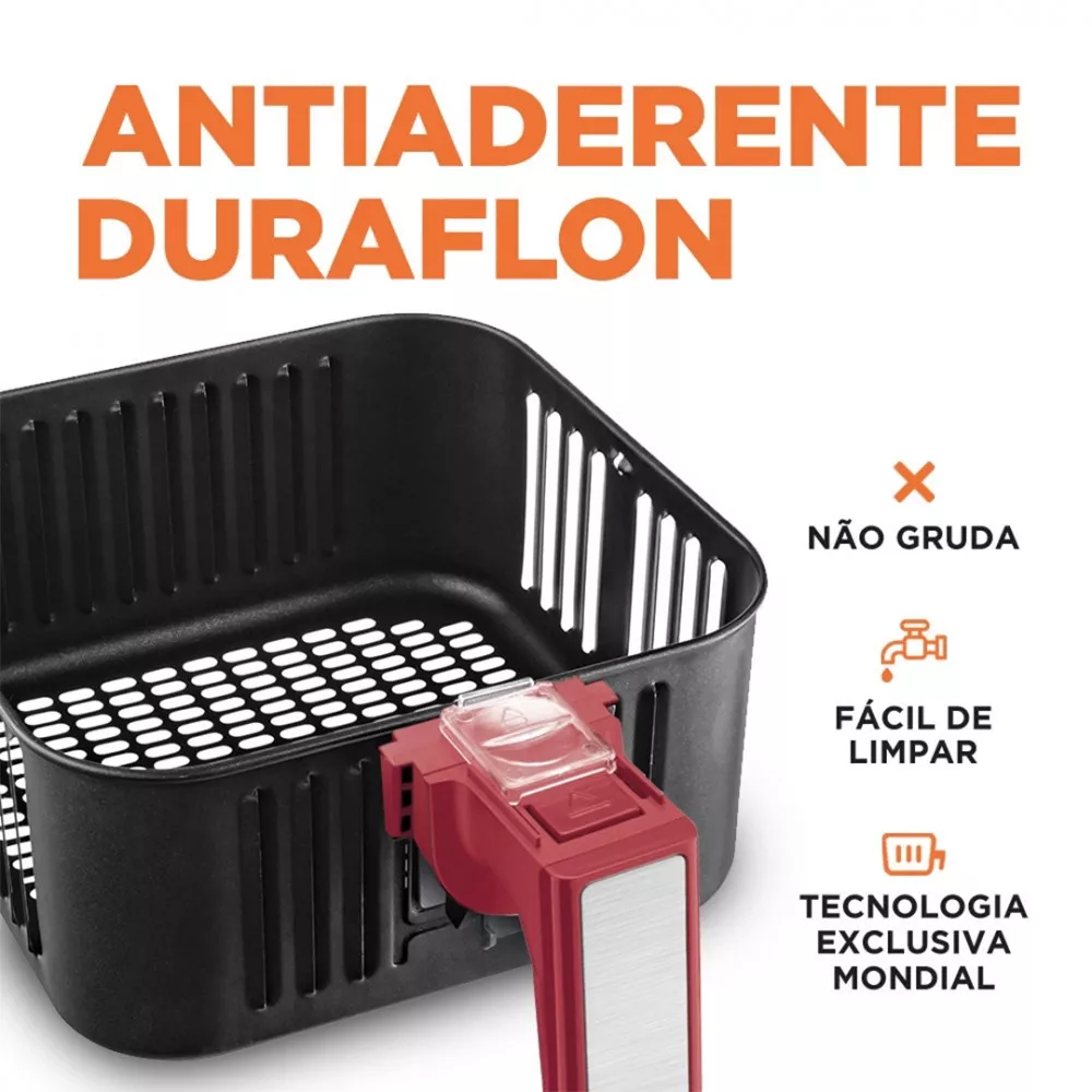 Image 5 of 8 of Fritadeira Eletrica Air Fryer Mondial 4 Litros AFN40