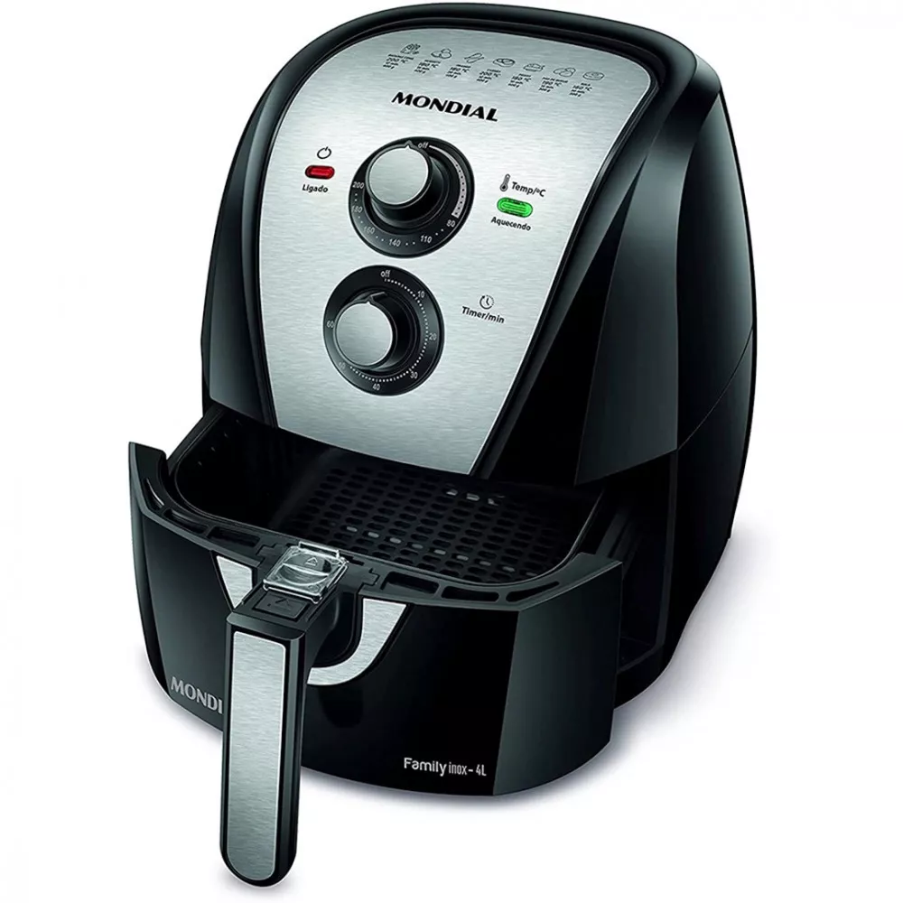 Image 1 of 4 of Fritadeira Eletrica Air Fryer Mondial 4 Litros AFN40
