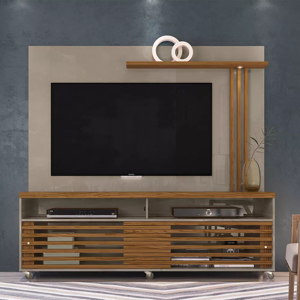 Image 0 of 3 of Rack com Painel para TV até 60 Polegadas com LED 2 Portas Frizz Madetec