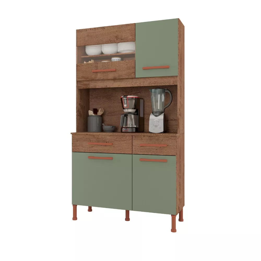 Image 1 of 4 of Cozinha Compacta 4 Portas 2 Gavetas Anápolis Atualle