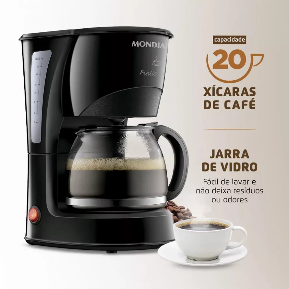 Image 1 of 5 of Cafeteira Elétrica Mondial 20 Xícaras CN-01-20X