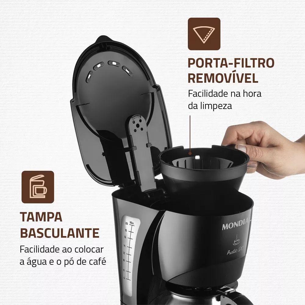 Image 3 of 5 of Cafeteira Elétrica Mondial 20 Xícaras CN-01-20X