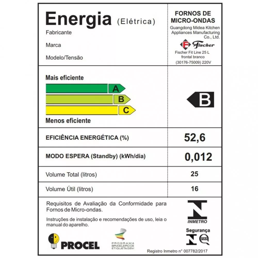Image 4 of 5 of Micro-Ondas de Embutir Fit Line Fischer 25L