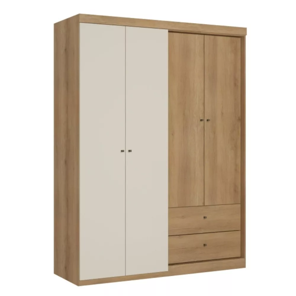 Image 1 of 4 of Guarda Roupa Solteiro 4 Portas 2 Gavetas Prisma THB