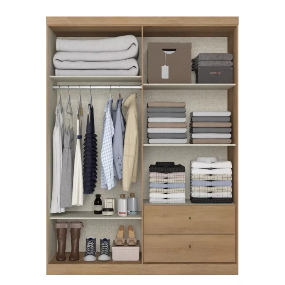 Image 2 of 4 of Guarda Roupa Solteiro 4 Portas 2 Gavetas Prisma THB