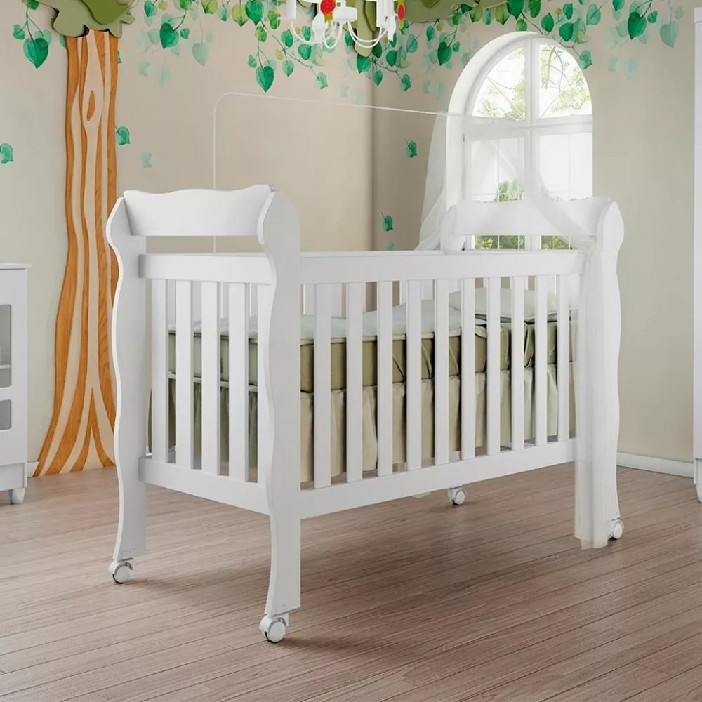 Image 0 of 4 of Berço Mini Cama Lila Carolina Baby