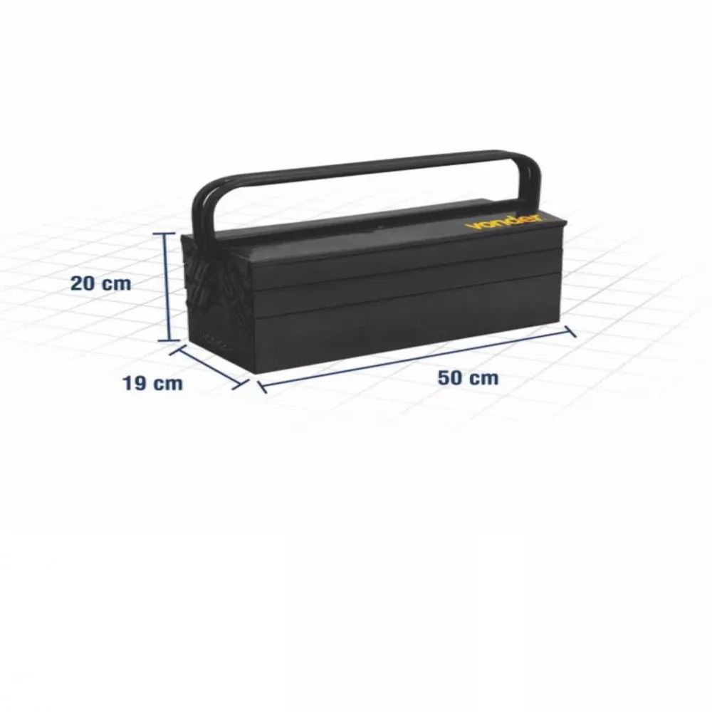 Image 0 of 2 of Caixa Ferramenta Metal 5 Gavetas 50x19x20 Vonder