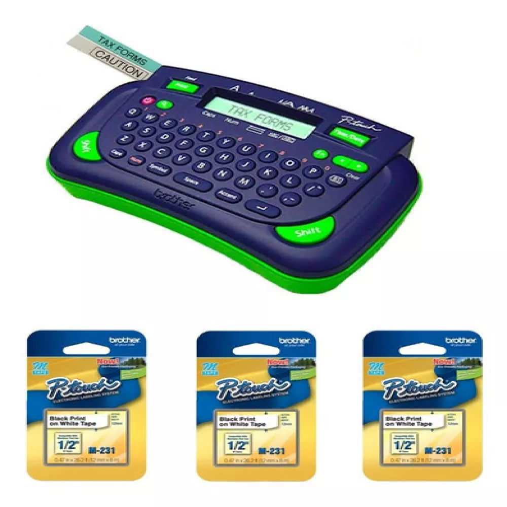 Image 0 of 3 of Rotuladora Eletronico Brother PT-80BP COM 3 FITAS/CINTAS M231