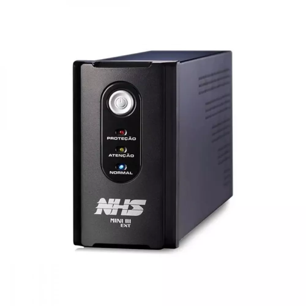 Image 0 of 1 of Nobreak 1000VA 500W Mini, Entrada Bivolt, Saida 220V, 6 Tomadas, Bateria 2x 5Ah - NHS