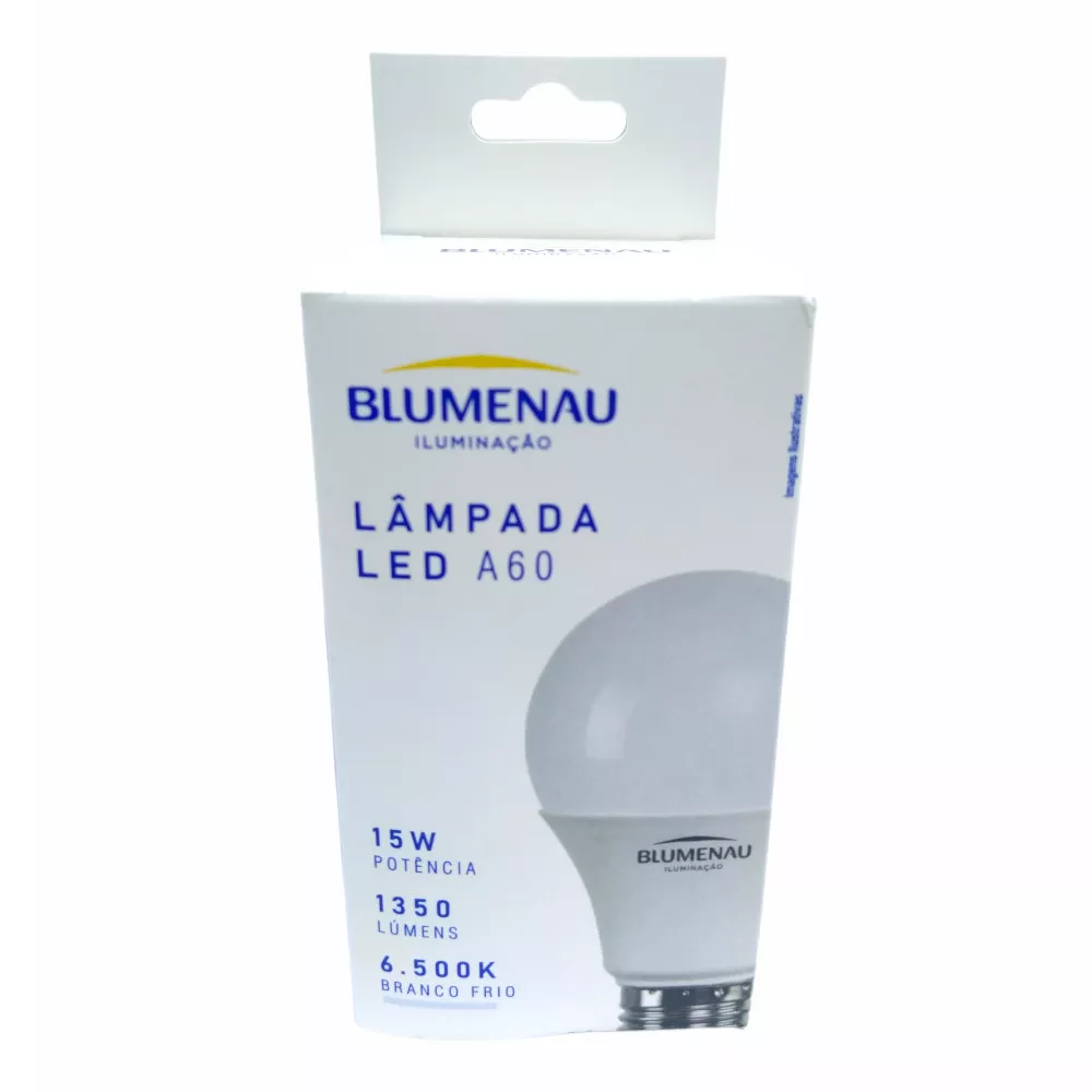 Image 1 of 2 of Lâmpada LED Bulbo 15W Bivolt 1350 Lumens 6500K Blumenau