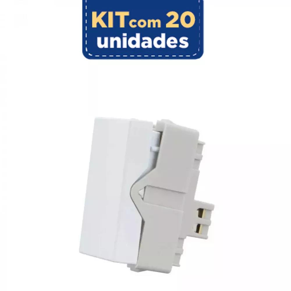 Image 0 of 1 of Modulo Interruptor Intermediário Alto Brilho 10a Sleek Margirius Kit Com 20