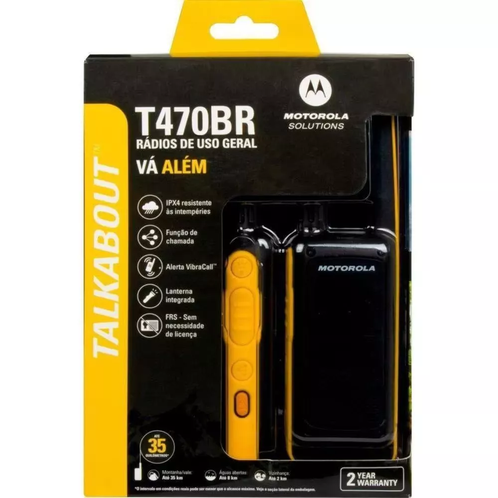 Image 2 of 3 of Radio Comunicador Walkie Talki PAR T470BR Motorola