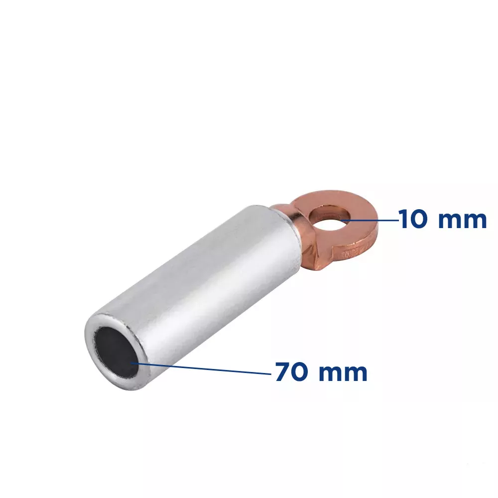 Image 0 of 1 of Terminal Bimetalico Tubular 70mm