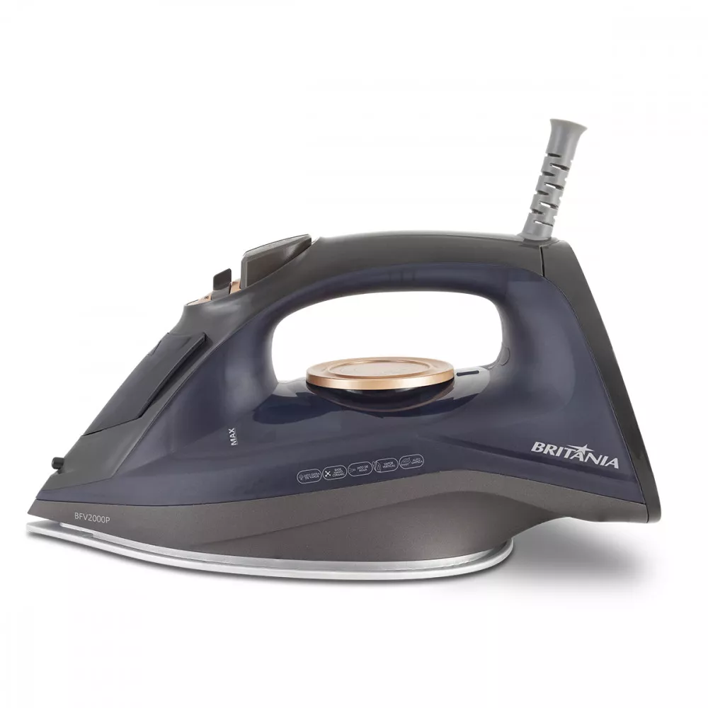 Image 1 of 9 of Ferro de Passar Roupa à Vapor Britânia BFV2000P 1200W