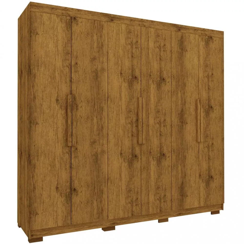 Image 1 of 6 of Guarda Roupa Casal 6 Portas 2 Gavetas com Pés Império Gelius