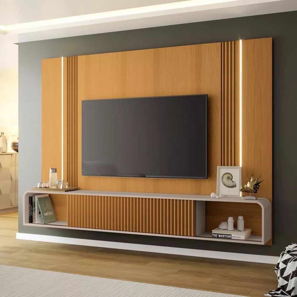 Image 0 of 3 of Painel para TV até 85 Polegadas 2 Portas Led Empire HB Móveis