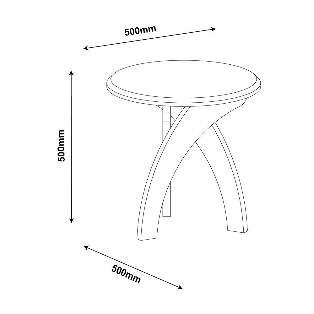 Image 1 of 2 of Mesa de Apoio Jade em MDF Artely