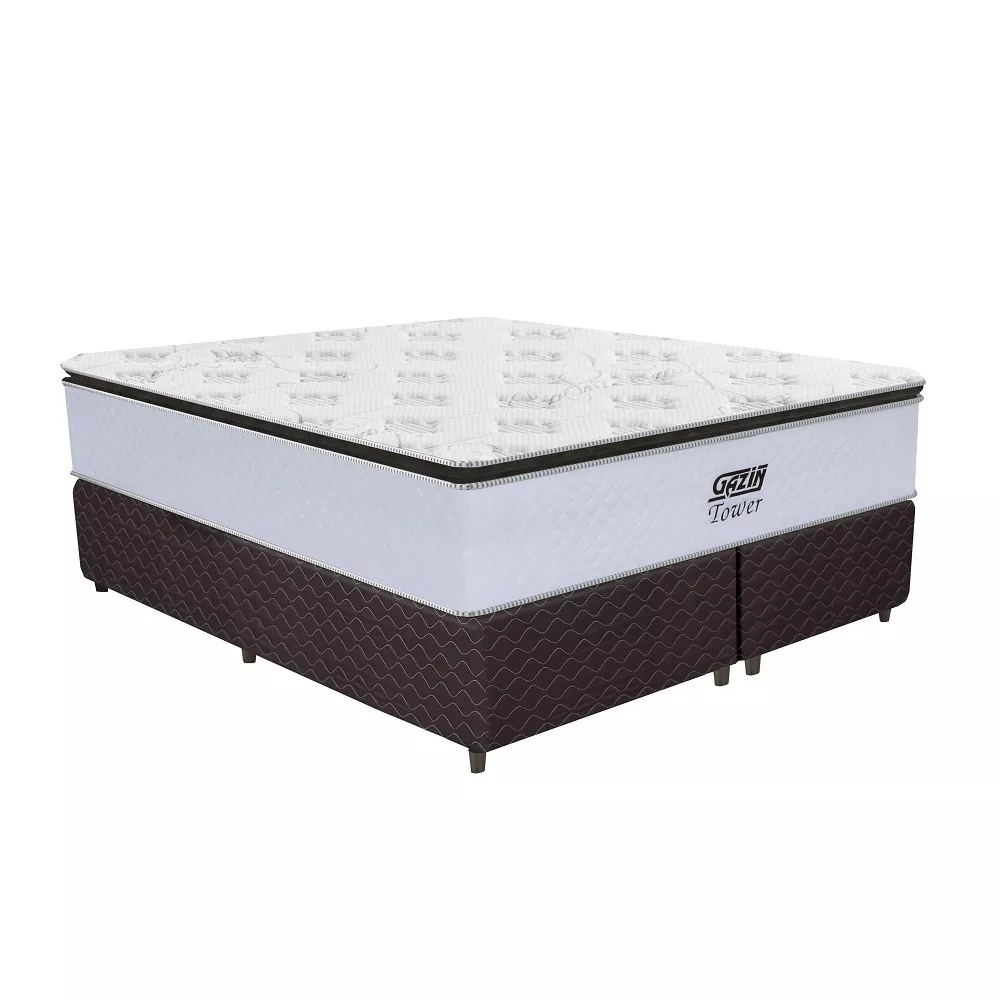 Image 0 of 3 of Cama Box King 193cm com Molas Tower Gazin