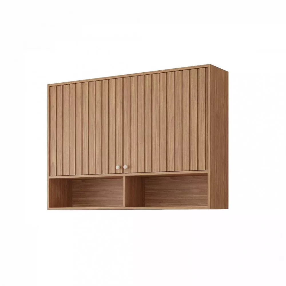 Image 0 of 2 of Armário Aéreo Ripado 2 Portas 120cm em MDF Diva MGM Móveis