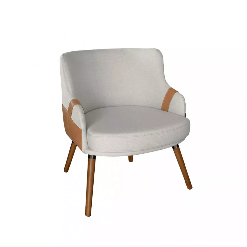 Image 1 of 4 of Poltrona 68cm Veludo Capri Konfort Móveis