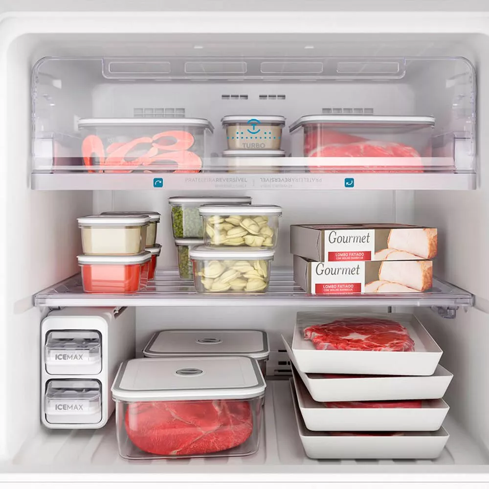 Image 4 of 6 of Geladeira Electrolux Frost Free Duplex Platinium 431 Litros TF55S Top Freeze