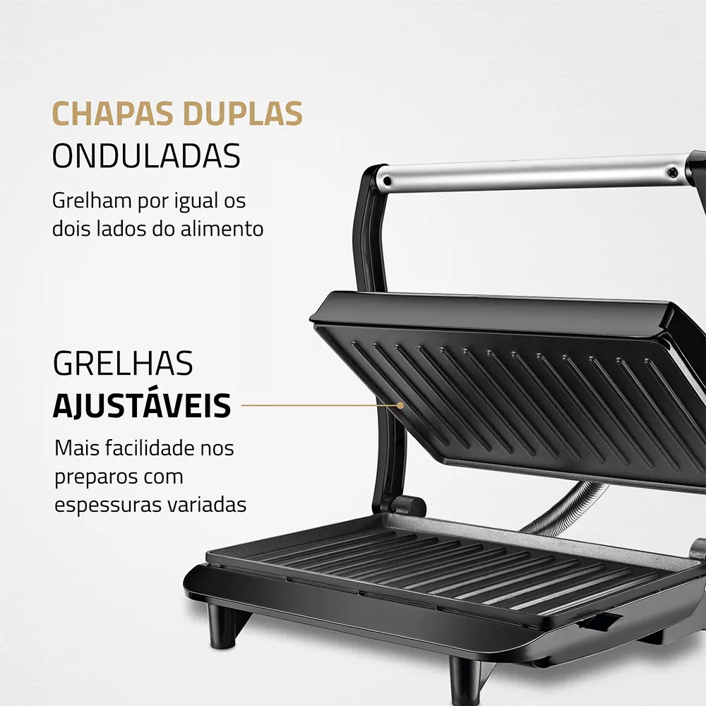 Image 3 of 10 of Sanduicheira e Grill Mondial Press Antiaderente