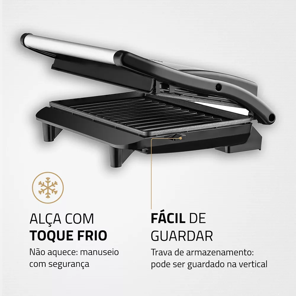 Image 5 of 10 of Sanduicheira e Grill Mondial Press Antiaderente