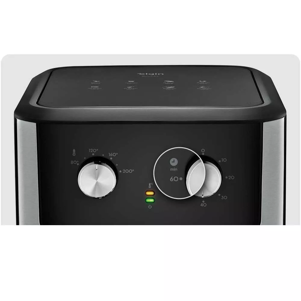 Image 1 of 7 of Fritadeira Air Fryer Chrome Fry 8L 1900W Elgin