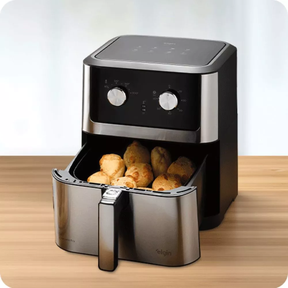 Image 5 of 7 of Fritadeira Air Fryer Chrome Fry 8L 1900W Elgin