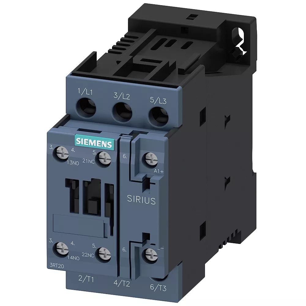 Image 0 of 6 of Contator Tripolar Sirius Innov 9A 24VCC 1NA+1NF 3RT20231BB40 - Siemens