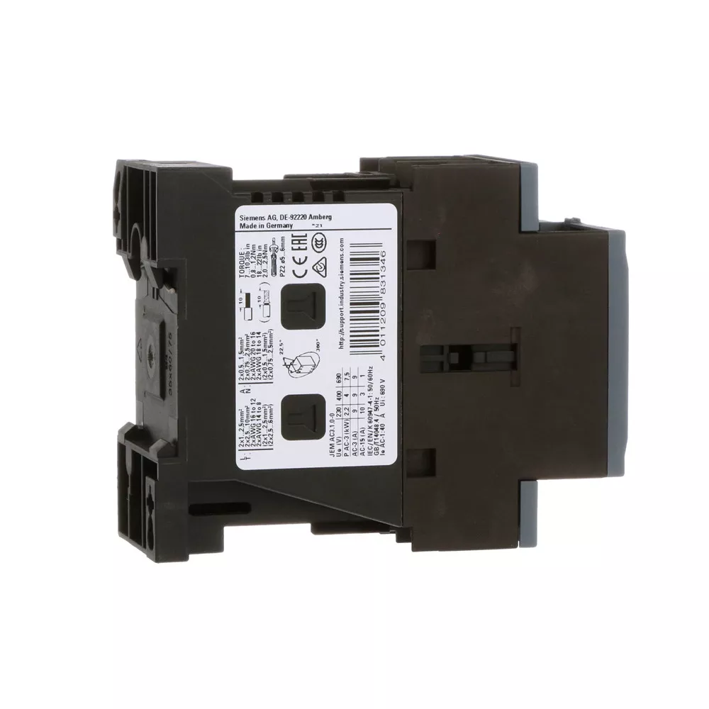 Image 4 of 6 of Contator Tripolar Sirius Innov 9A 24VCC 1NA+1NF 3RT20231BB40 - Siemens