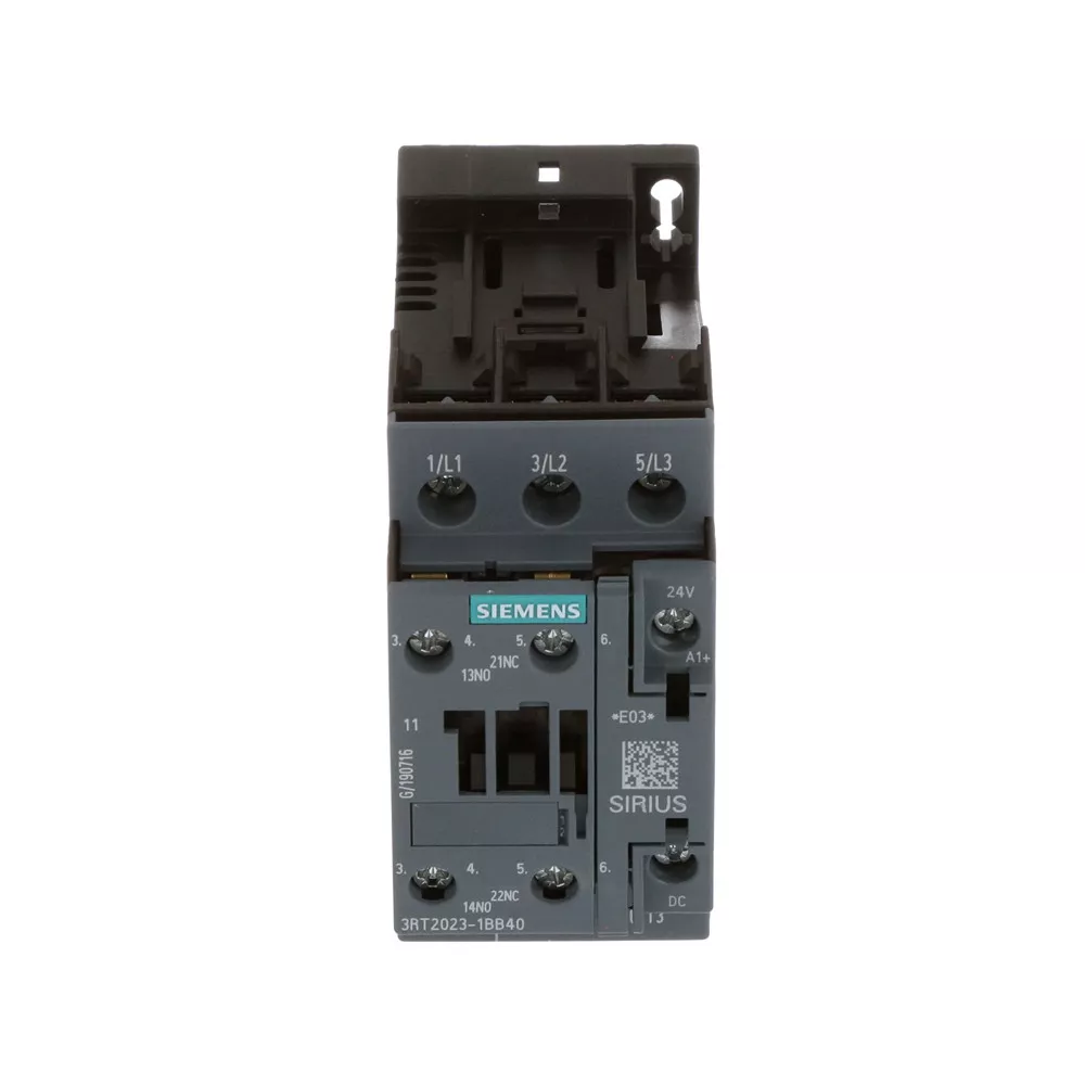 Image 5 of 6 of Contator Tripolar Sirius Innov 9A 24VCC 1NA+1NF 3RT20231BB40 - Siemens