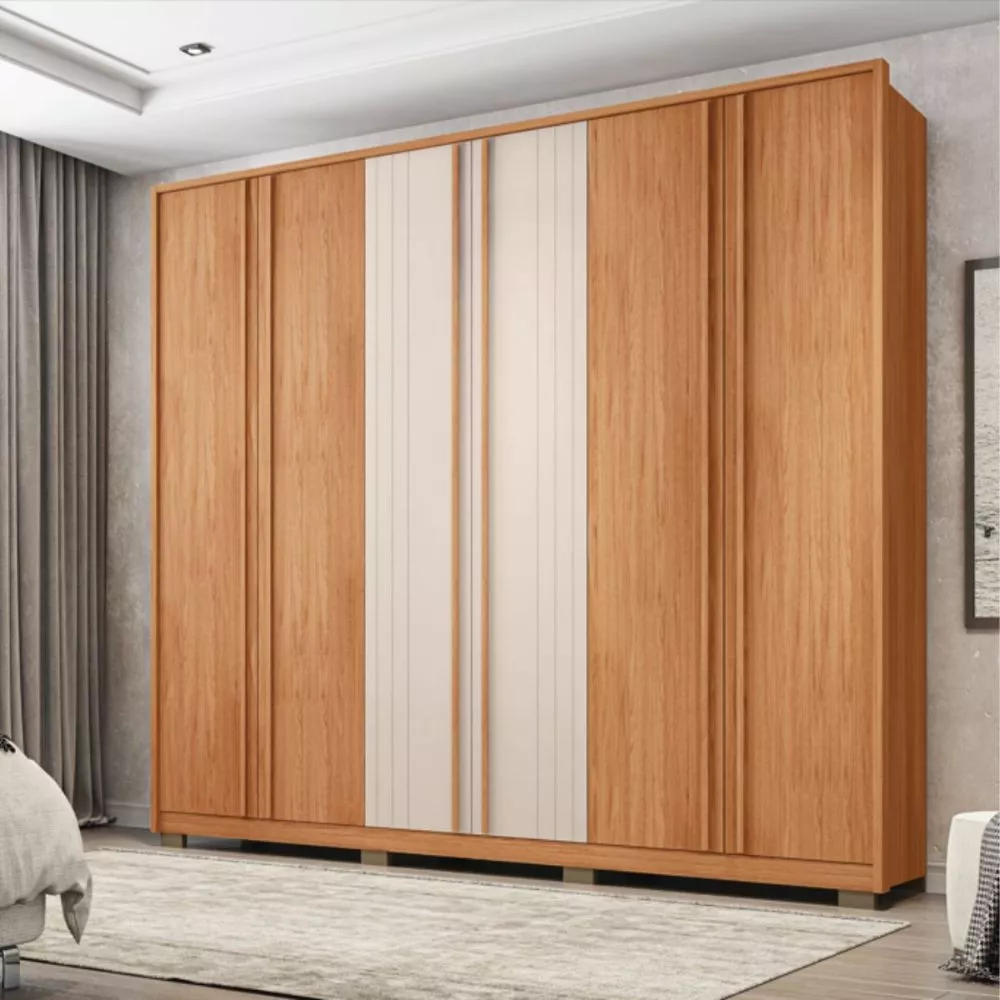 Image 1 of 6 of Guarda Roupa/ Roupeiro Mozart Caemmun 6 Portas e 4 Gavetas