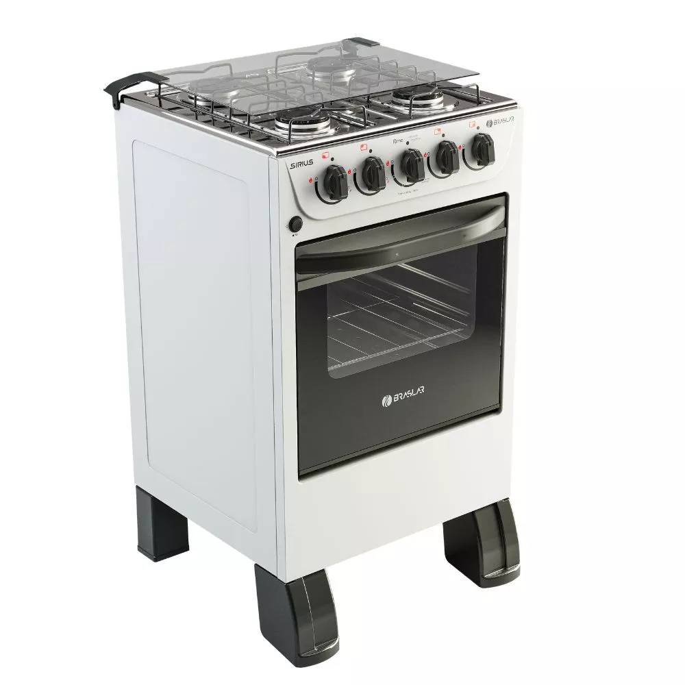 Image 1 of 2 of Fogão 4 Bocas De Piso Braslar Sirius Plus 2023