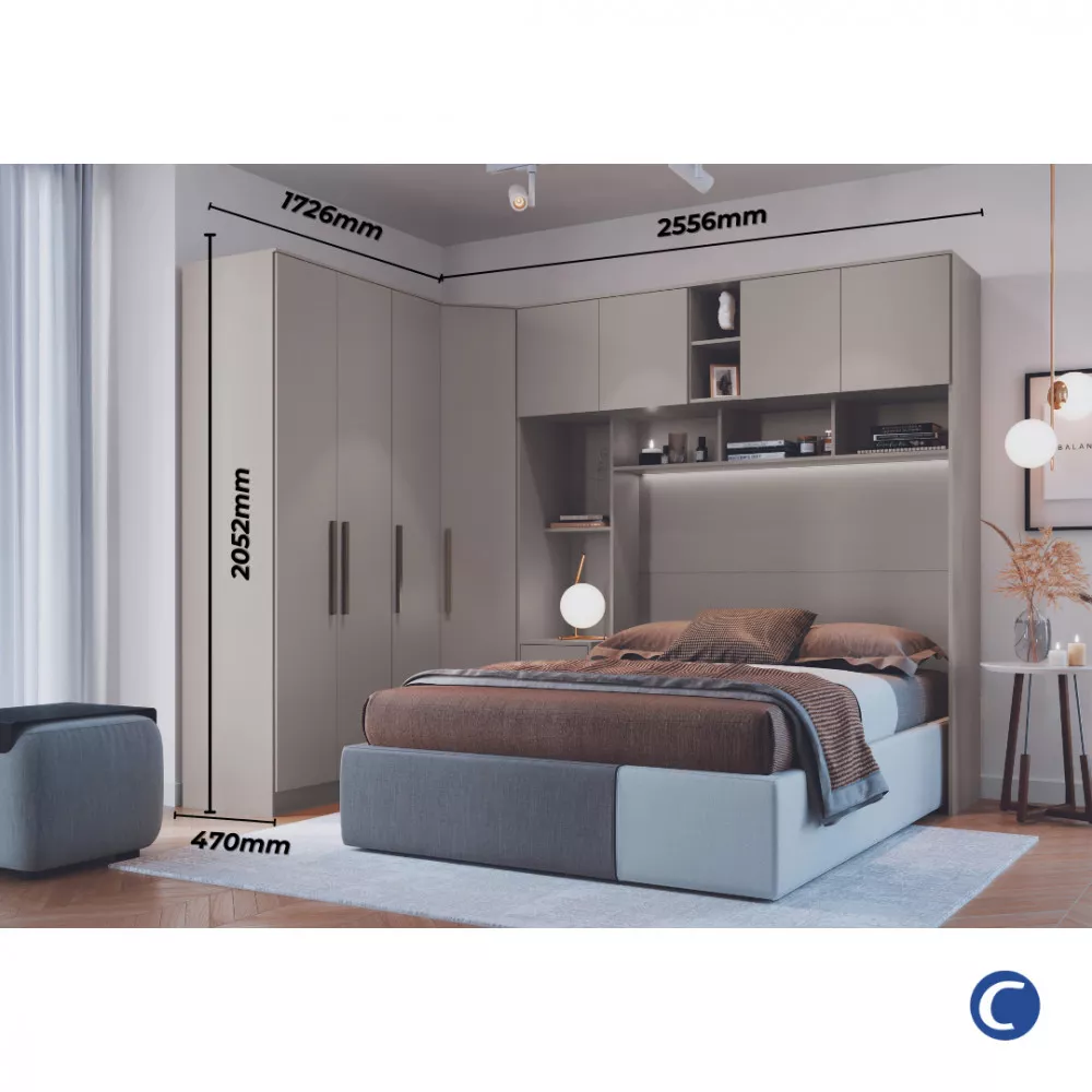 Image 3 of 17 of Quarto Modulado Móveis Castro 3 Peças