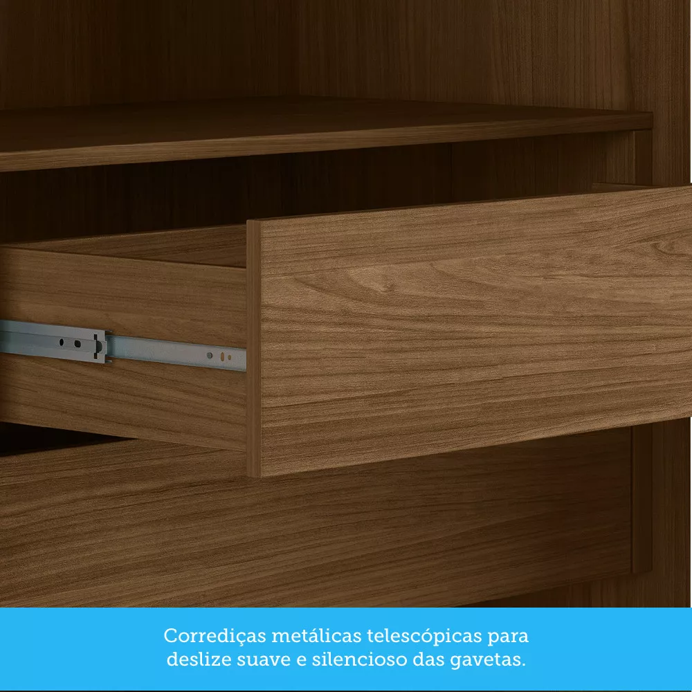 Image 5 of 8 of Guarda Roupa Casal 6 Portas com Espelho Versalhes Gold Santos Andirá