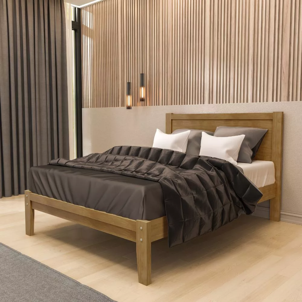 Image 0 of 3 of Cama Finestra Prata Casal 1,40